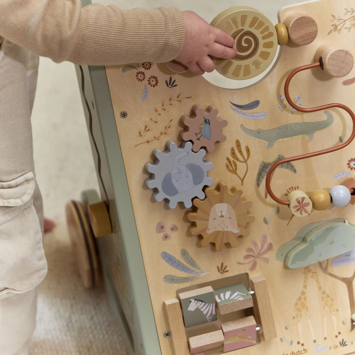 LITTLE DUTCH | WOODEN ACTIVITY WALKER | SAFARI