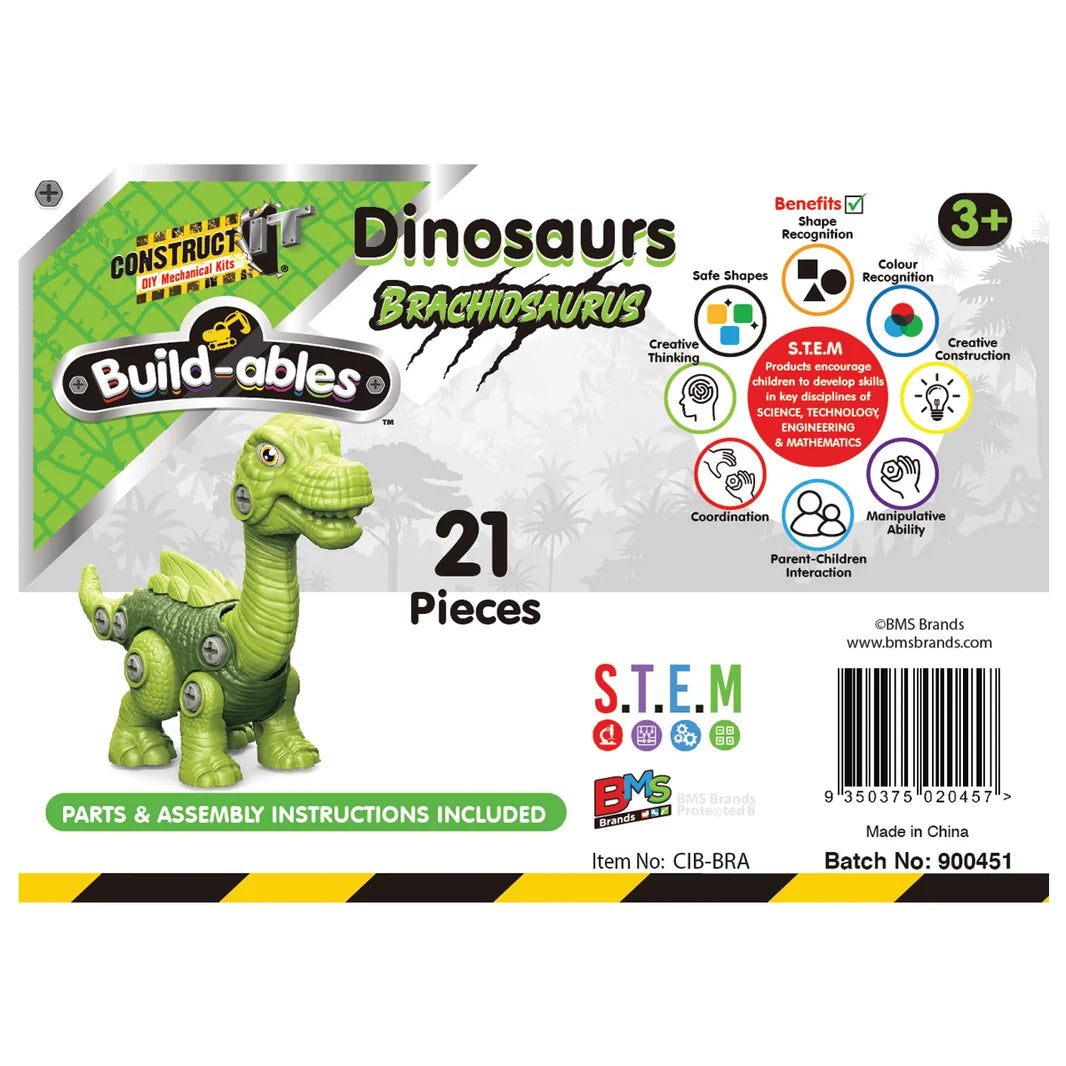 BUILD-ABLES | BRACHIOSAURUS DINOSAUR