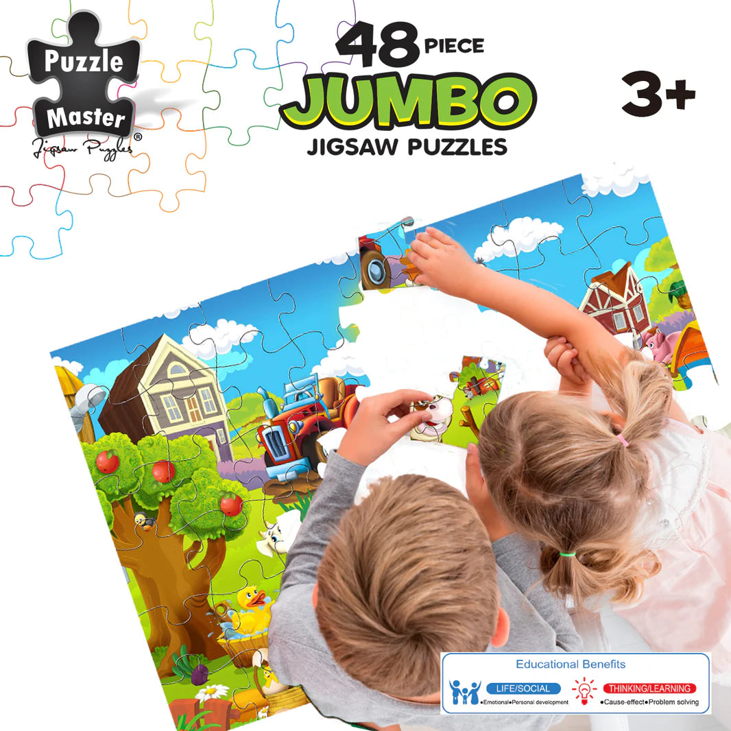 PUZZLE MASTER 48 PIECE JUMBO FLOOR PUZZLE | FARMYARD FRIENDS