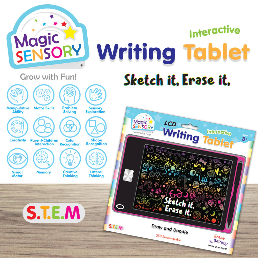 MAGIC SENSORY INTERACTIVE LCD WRITING TABLET | PINK