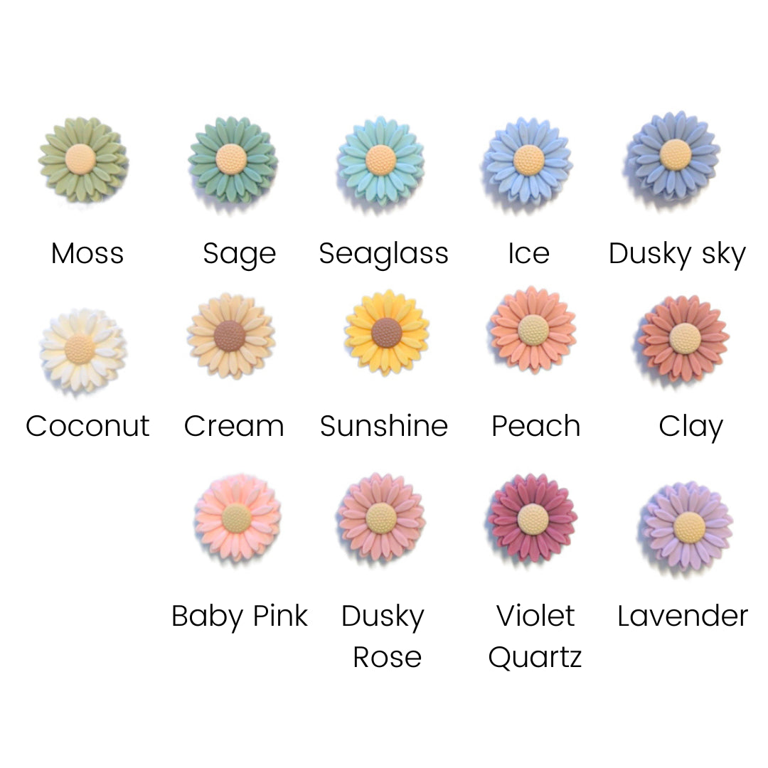 Nature Bubz Dummy Clip Beaded - Daisy