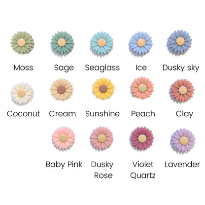 Nature Bubz Dummy Clip Beaded - Daisy