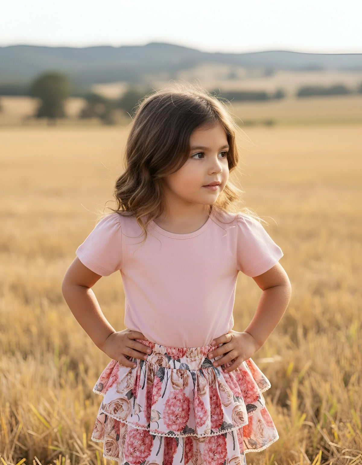 LOVE HENRY | FRILL SLEEVE TOP | PINK