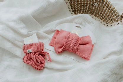 CONFETTI KIDZ KNITTED BOOTIES | ROSE