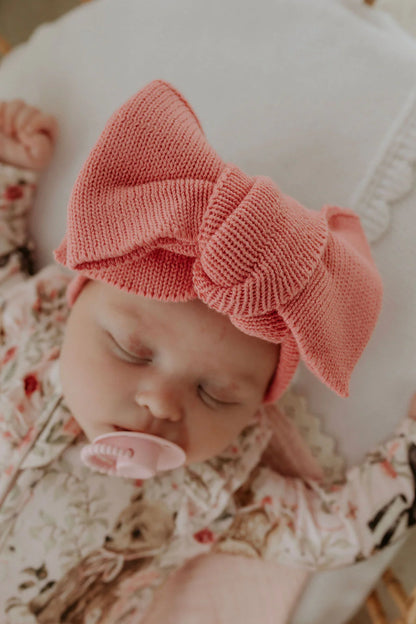 CONFETTI KIDZ OVERSIZED KNIT HEADBAND | ROSE