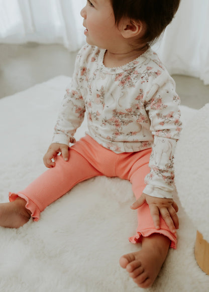 CONFETTI KIDZ RIB LEGGING | ROSE