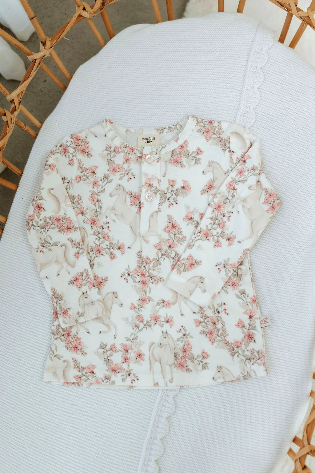 CONFETTI KIDZ LONG SLEEVE TOP | BLOSSOM PONY