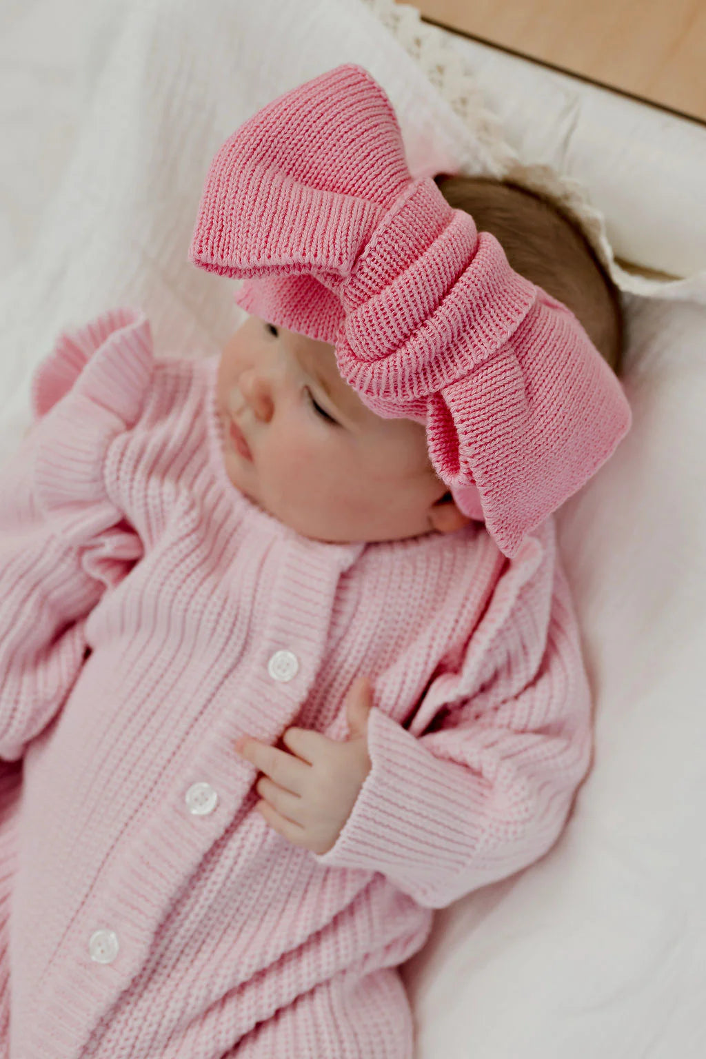 CONFETTI KIDZ OVERSIZED KNIT HEADBAND | ROSEWATER