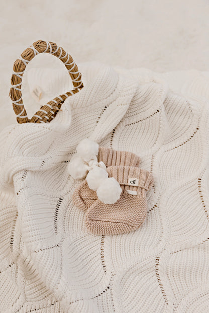 CONFETTI KIDZ KEEPSAKE KNIT BLANKET | MILK