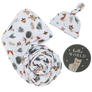 baby wrap gift set - angus and dudley