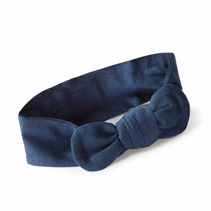 Snuggle Hunny Topknot Headband - Navy