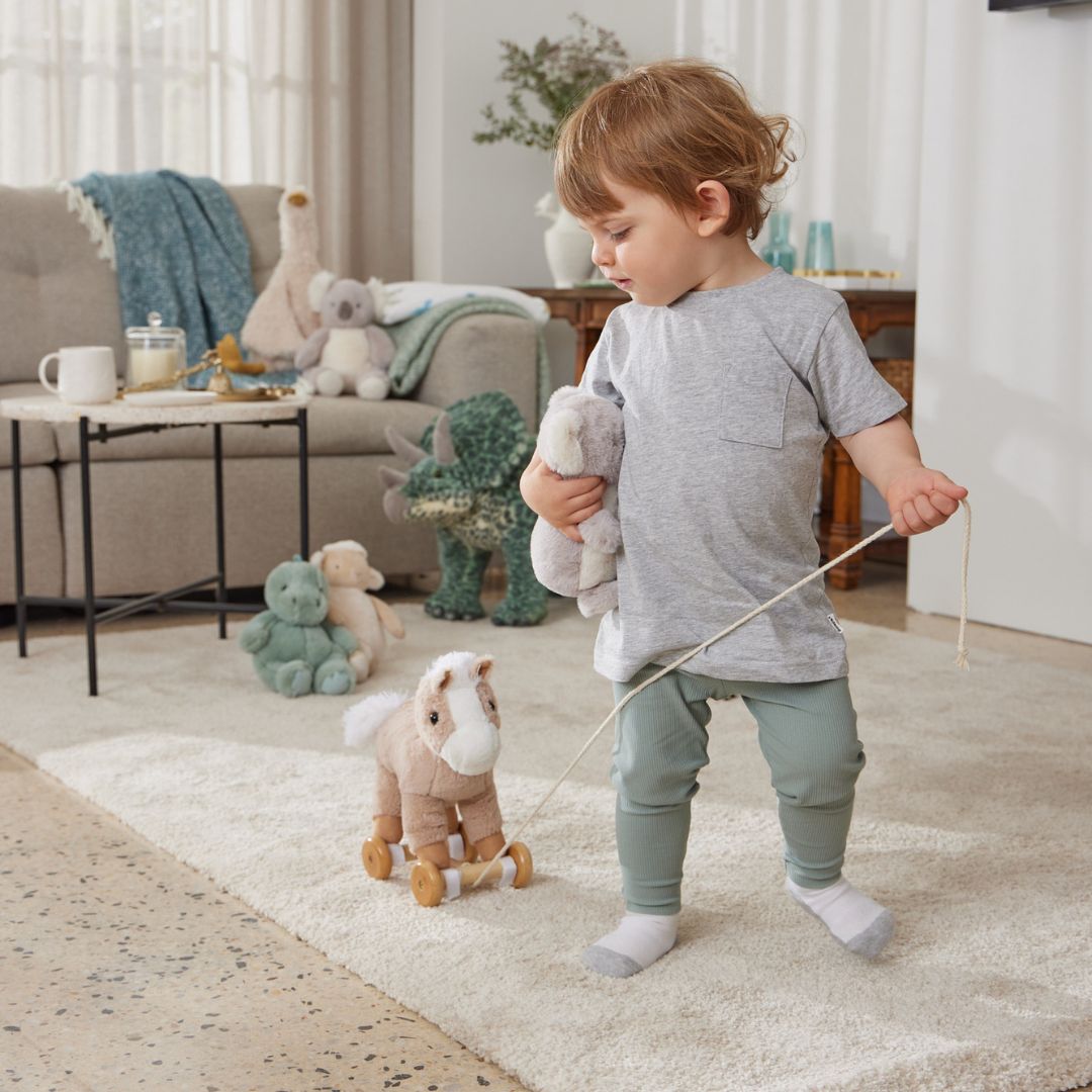 JIGGLE AND GIGGLE PULL ALONG HORSE