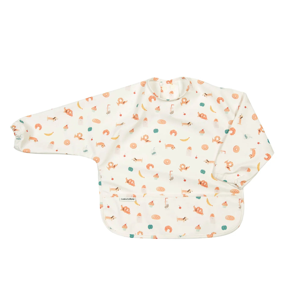 LONG SLEEVE BABY BIB | FRENCH BREAKFAST