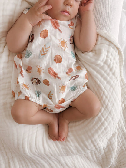 BLOSSOM AND PEAR BUBBLE ROMPER | SUNNY DAZE