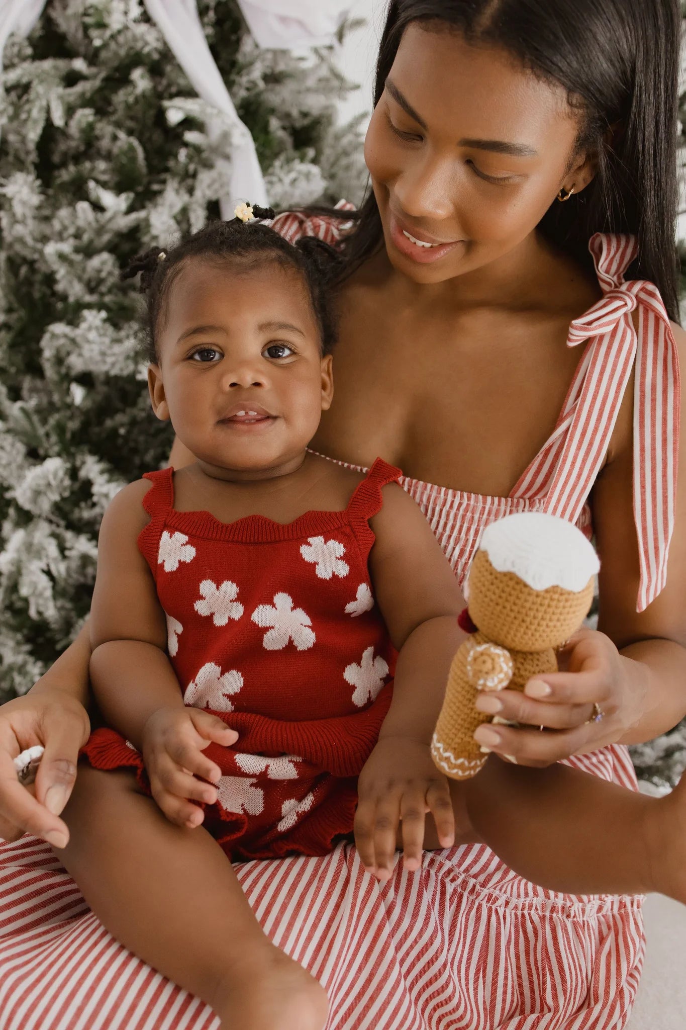 BLOSSOM AND PEAR KNIT TIE SET | RED POSY