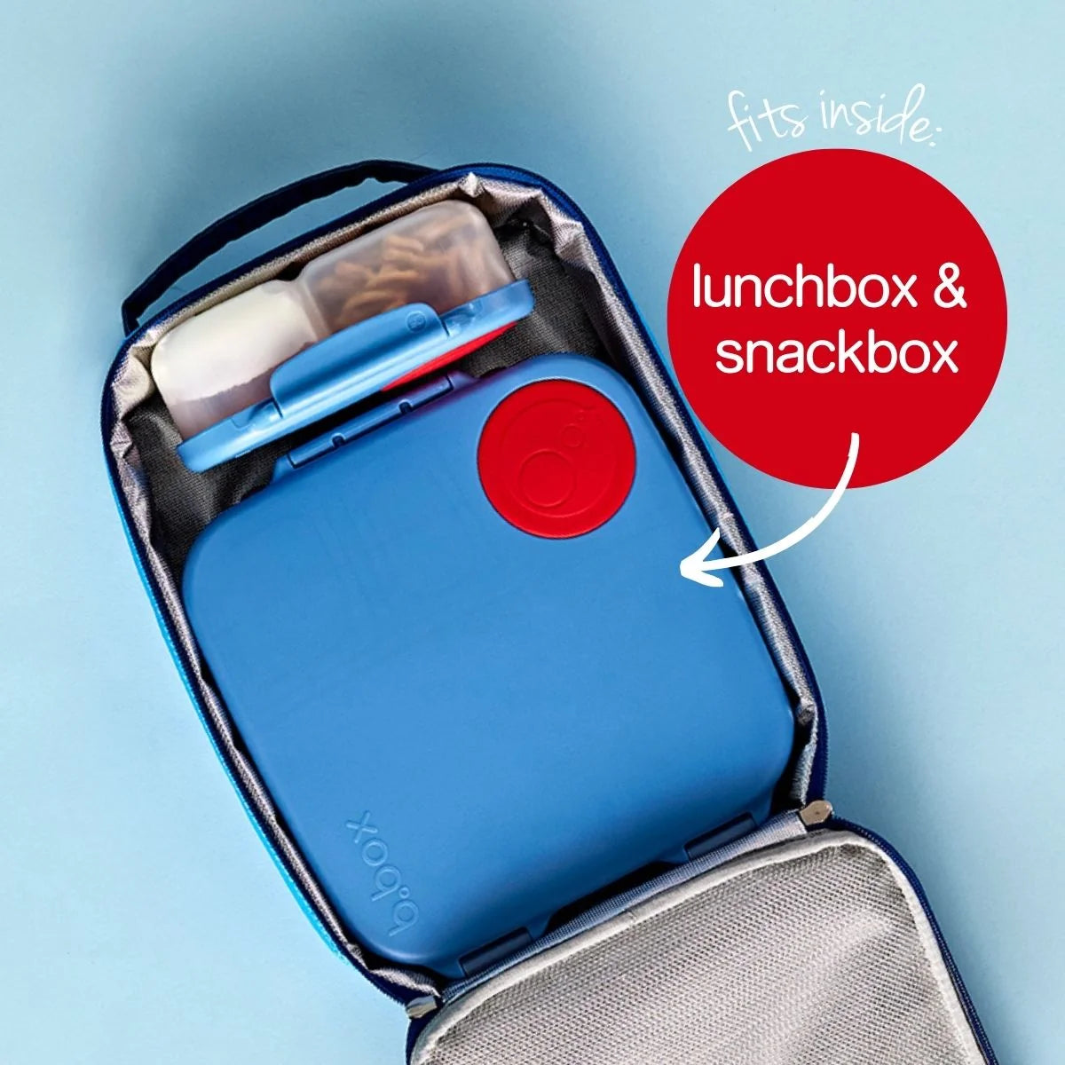B BOX | FLEXI INSULATED LUNCH BAG | DEEP BLUE