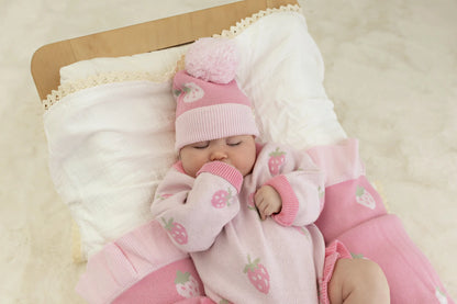 CONFETTI KIDZ KNIT ROMPER | STRAWBERRY KISSES