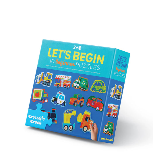 CROCODILE CREEK LET'S BEGIN 2PCE PUZZLE | VEHICLES