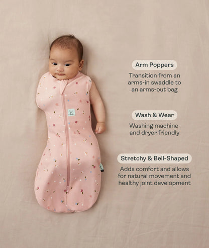 ERGO POUCH COCOON SWADDLE SLEEPING BAG 0.2TOG | DAISIES