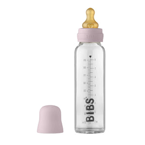 Bibs Glass Bottle Set 225ml - Dusky Lilac