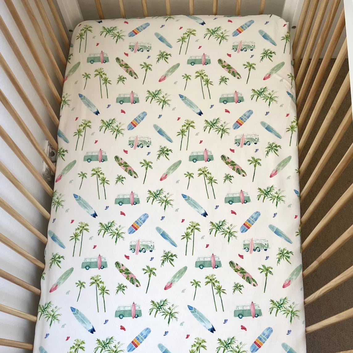 fitted cot sheet - angus and dudley