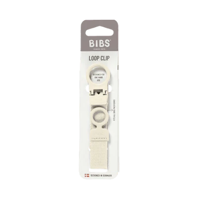 Bibs Dummy Clip Loop - Ivory