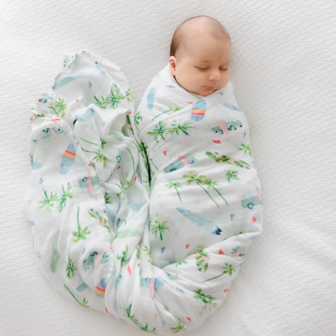 Anchor and Arrow Muslin Swaddle - Chasing Waves