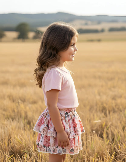 LOVE HENRY | FRILLY SKIRT | PINK BLOSSOM