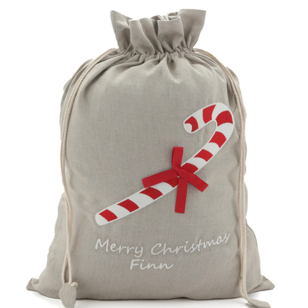 Nana Huchy Personalised Christmas Santa Sack - Candy Cane