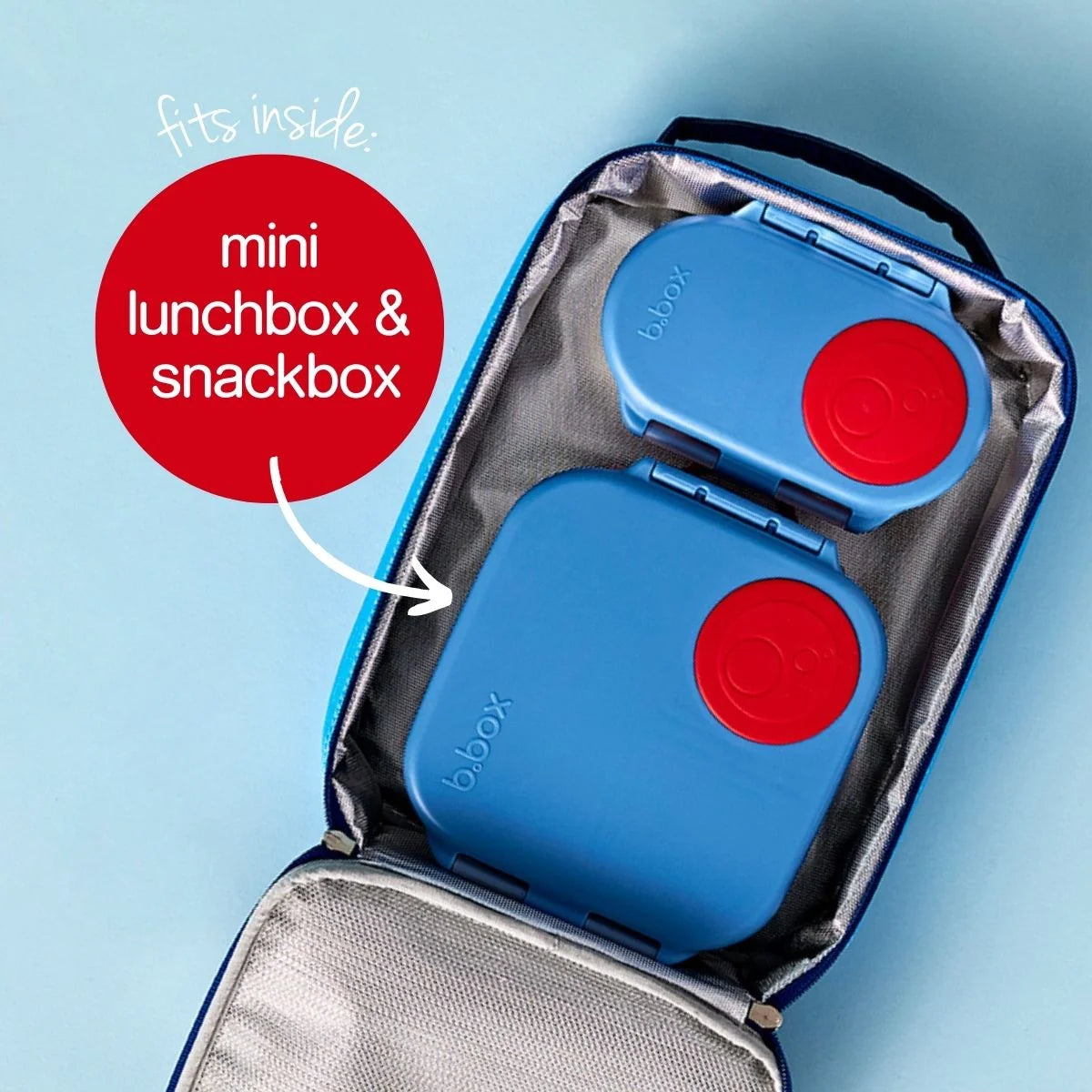 B BOX | FLEXI INSULATED LUNCH BAG | DEEP BLUE
