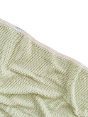 Ziggy Lou Knitted Blanket - Lime