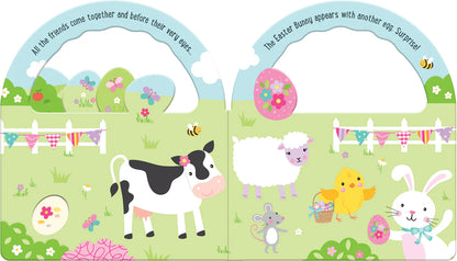 Kids Board Book - Easter Egg Hunt Basket Book - Angus & Dudley Collections