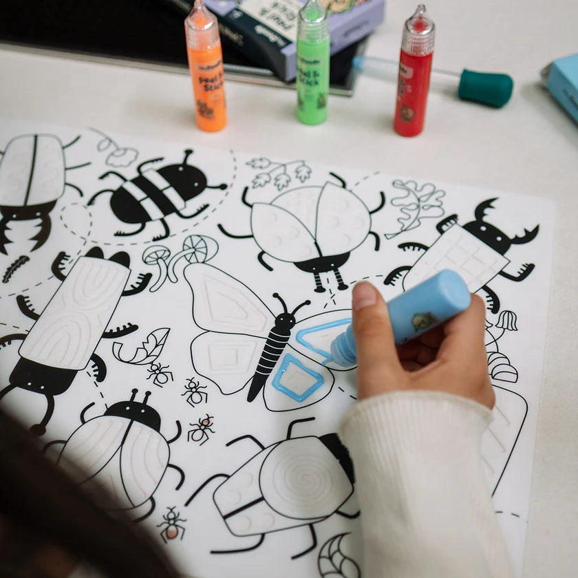 Hey Doodle Glitter Peel and Stick Paint | Easy Peel and Stickable Colours