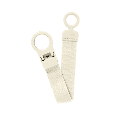 Bibs Dummy Clip Loop - Ivory