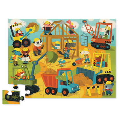 CROCODILE CREEK CLASSIC FLOOR PUZZLE 36 PIECE | BUSY BUILDERS - Angus & Dudley Collections