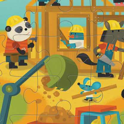 CROCODILE CREEK CLASSIC FLOOR PUZZLE 36 PIECE | BUSY BUILDERS - Angus & Dudley Collections