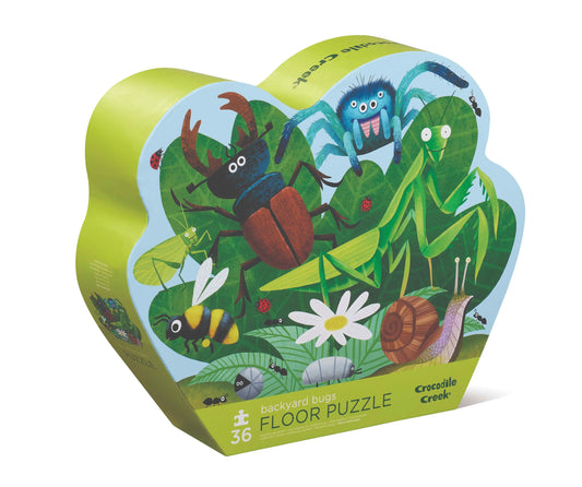 CROCODILE CREEK | CLASSIC FLOOR PUZZLE 36 PIECE | BACKYARD BUGS