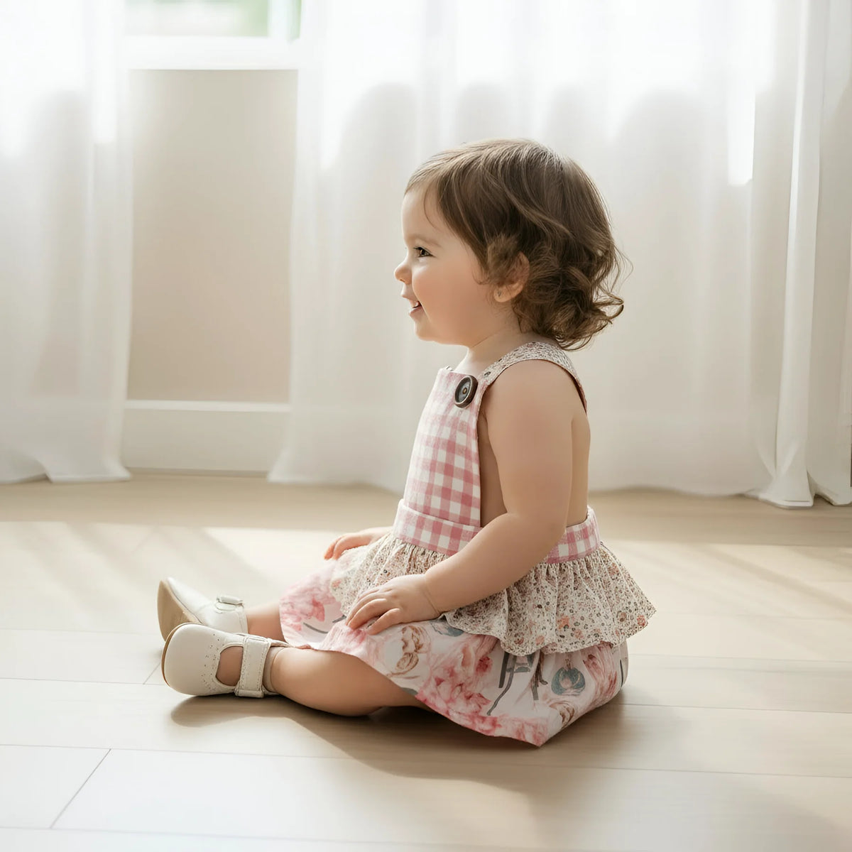 LOVE HENRY | FRILLY PLAYSUIT | PRETTY BLOSSOM