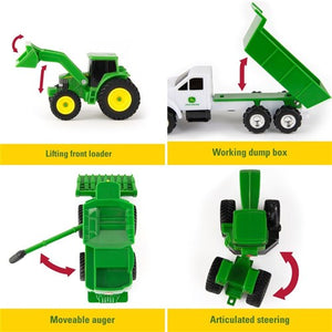 John Deere 4 Piece Tractor Set