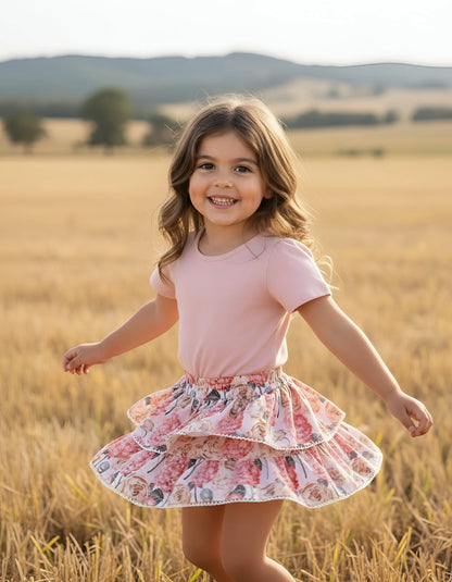 LOVE HENRY | FRILL SLEEVE TOP | PINK