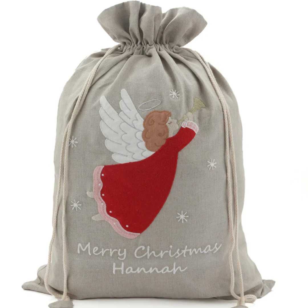 Nana Huchy Personalised Christmas Santa Sack - Angel