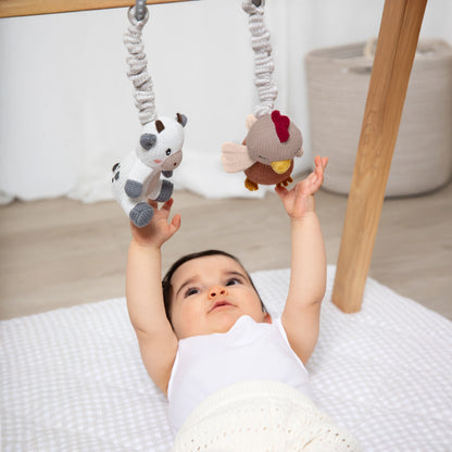 Stroller Toys 2 Pack - Cow and Chicken