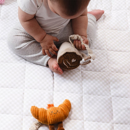 LIVING TEXTILES STROLLER TOYS 2 PACK | COFFEE AND CROISSANT