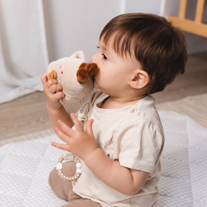 LIVING TEXTILES STROLLER TOYS 2 PACK | COFFEE AND CROISSANT