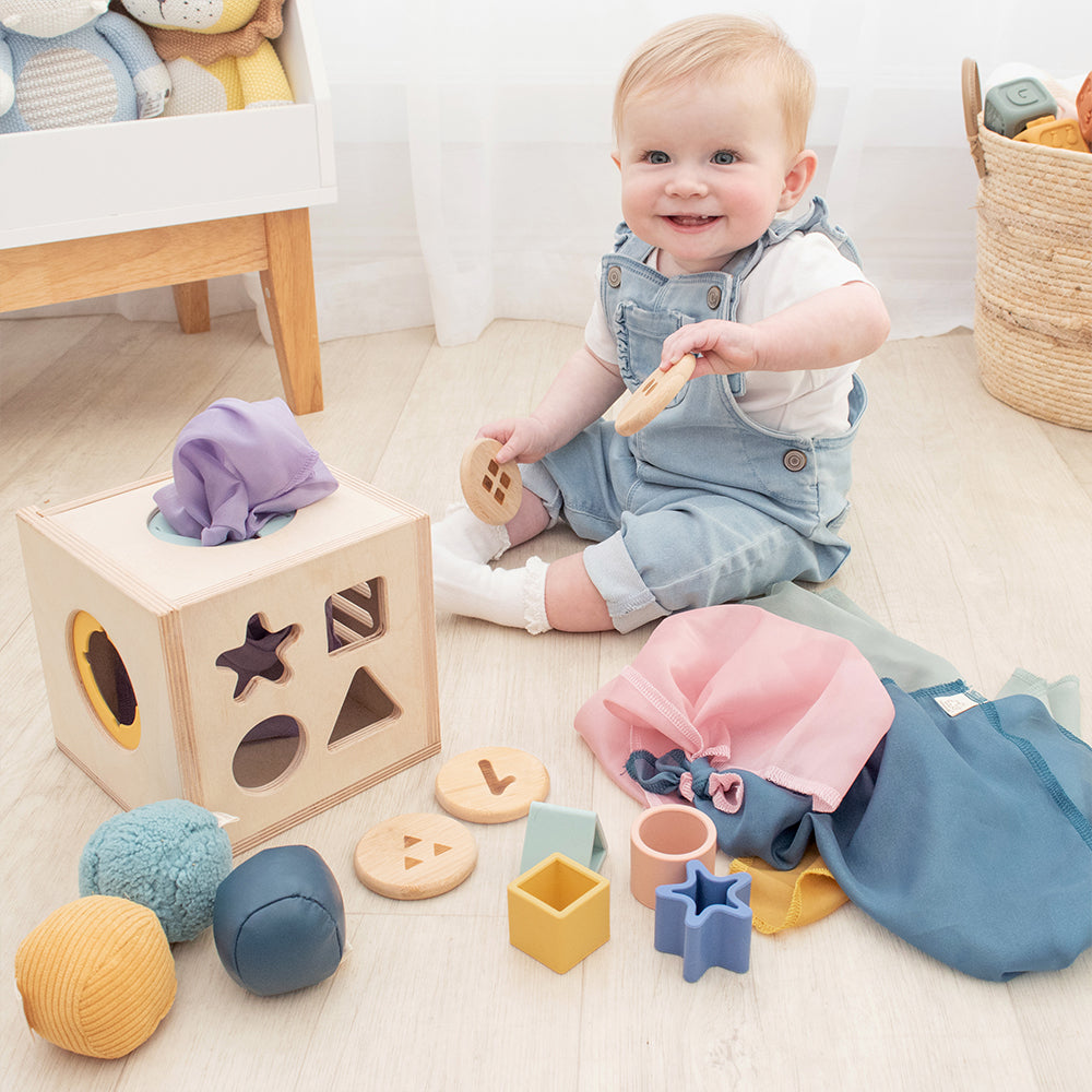 Playground 4-in-1 Sensory Wooden Cube