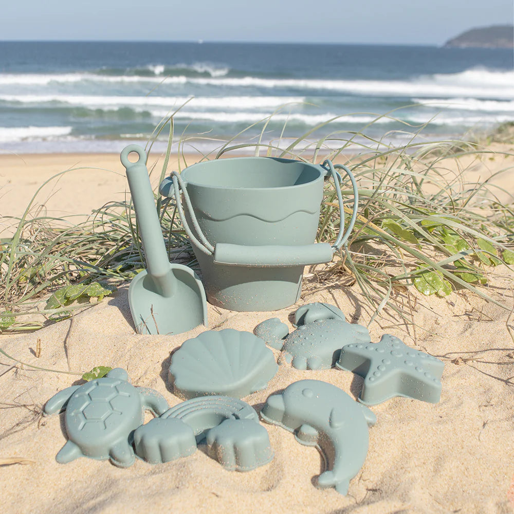 Playground Silicone Beach Set - Sage