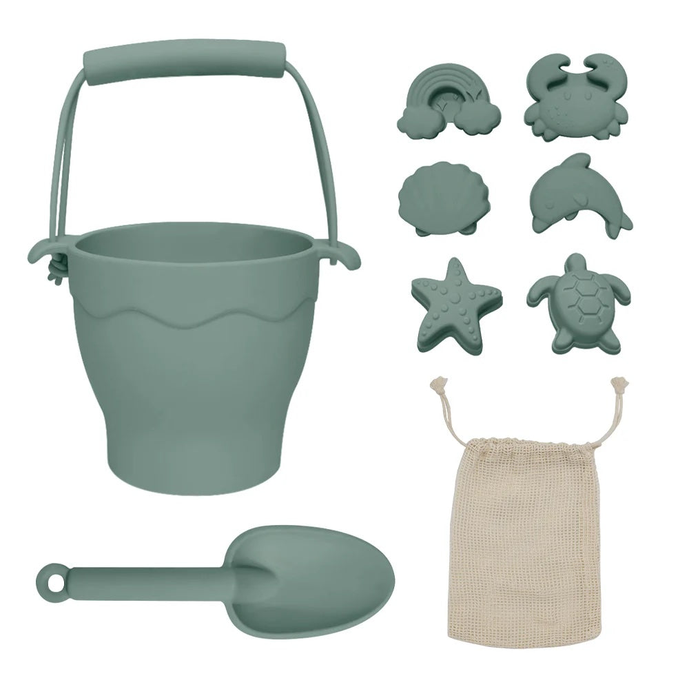 Playground Silicone Beach Set - Sage