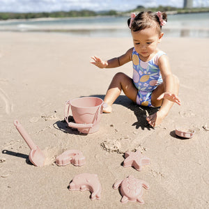 Playground Silicone Beach Set - Rose