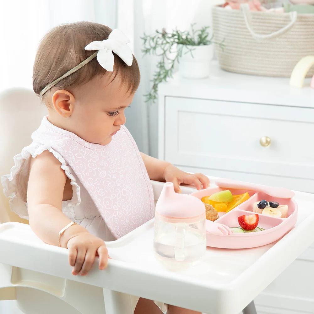 Playground Silicone Feeding Set - Light Pink - Angus & Dudley Collections
