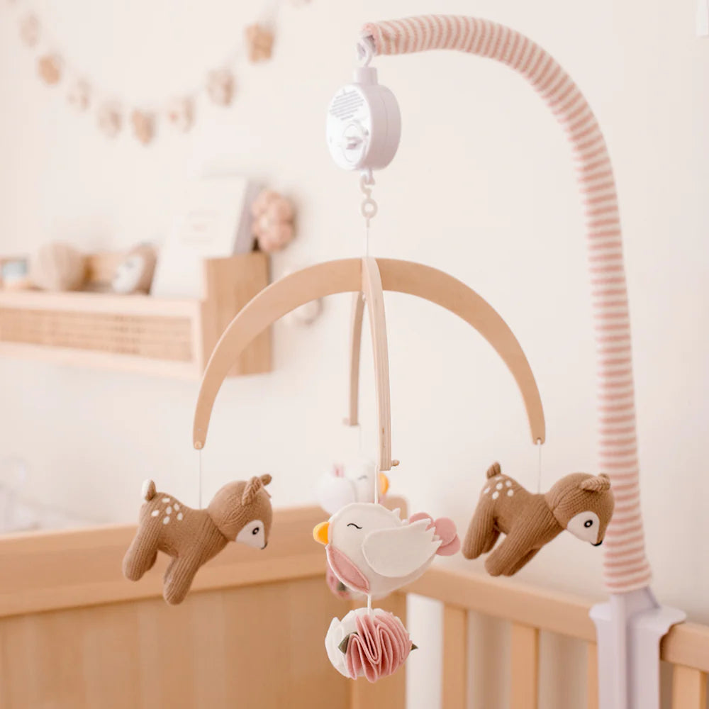 Living Textiles Musical Baby Nursery Mobile - Sophia's Garden